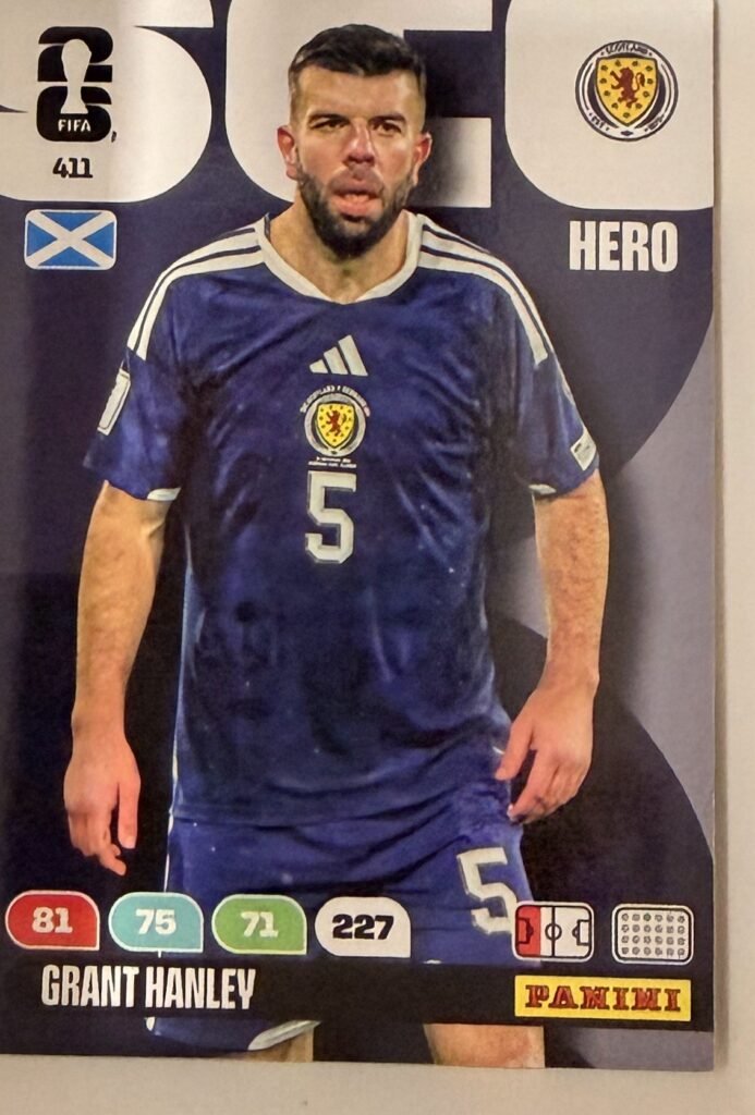 Grant Hanley HERO #411 – Panini Adrenalyn XL FIFA World Cup 2026