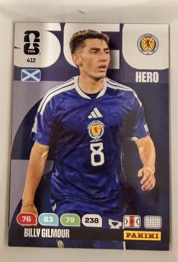 Billy Gilmour HERO #412 – Panini Adrenalyn XL FIFA World Cup 2026