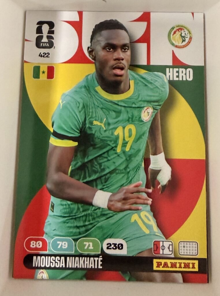 Moussa Niakhaté HERO #422 – Panini Adrenalyn XL FIFA World Cup 2026