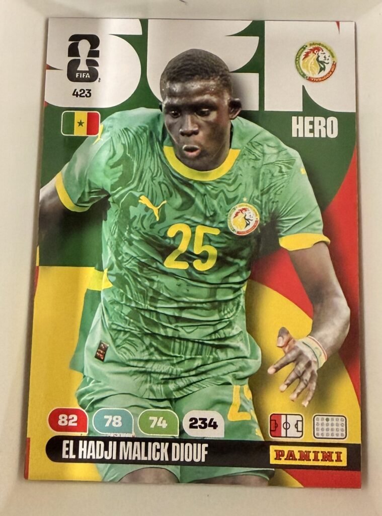 El Hadji Malick Diouf HERO #423 – Panini Adrenalyn XL FIFA World Cup 2026