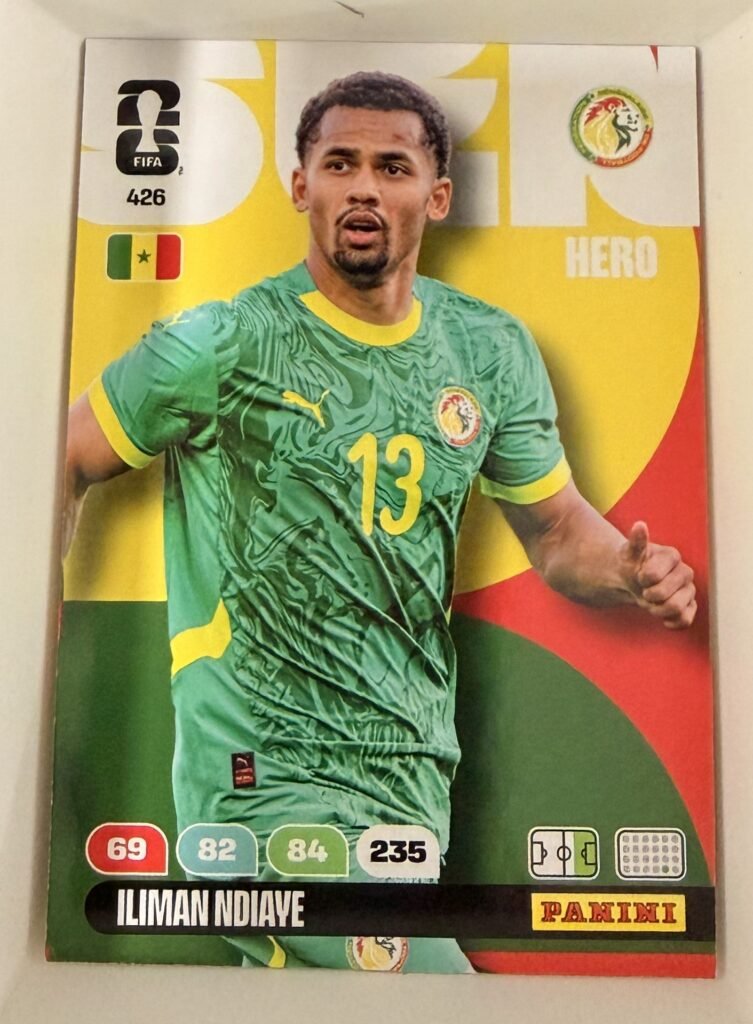 Iliman Ndiaye HERO #426 – Panini Adrenalyn XL FIFA World Cup 2026