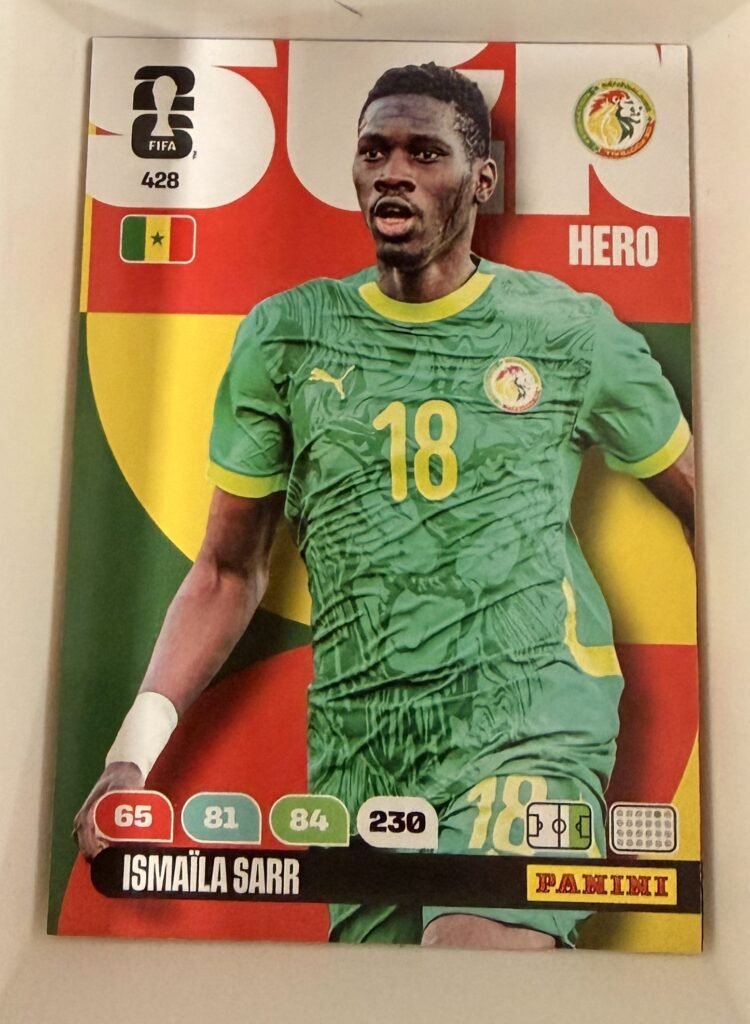 Ismaïla Sarr HERO #428 – Panini Adrenalyn XL FIFA World Cup 2026