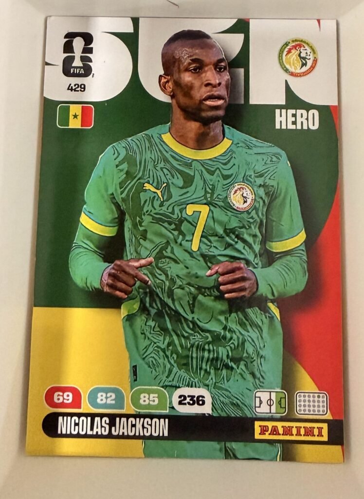 Nicolas Jackson HERO #429 – Panini Adrenalyn XL FIFA World Cup 2026