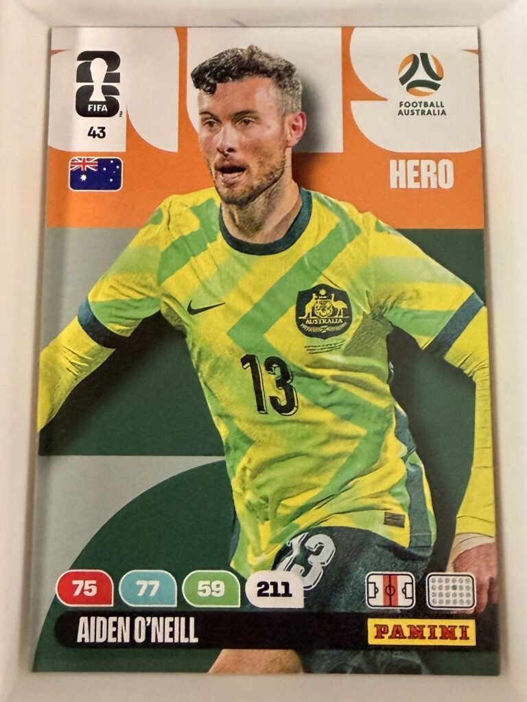 Aiden O'Neill HERO #43 – Panini Adrenalyn XL FIFA World Cup 2026