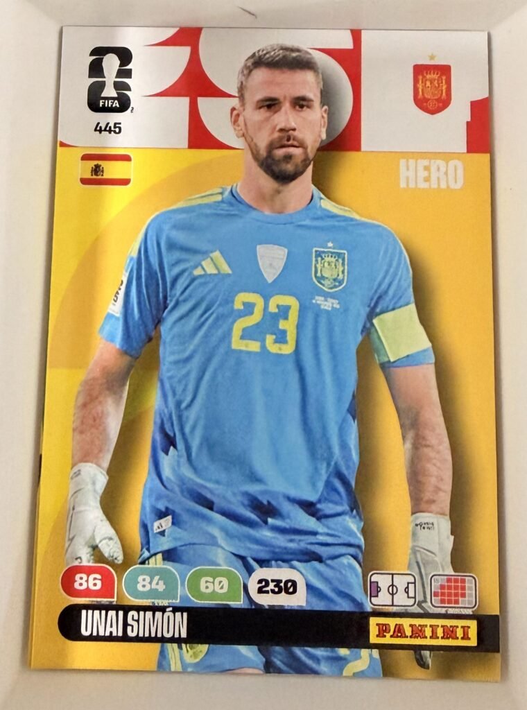 Unai Simón HERO #445 – Panini Adrenalyn XL FIFA World Cup 2026