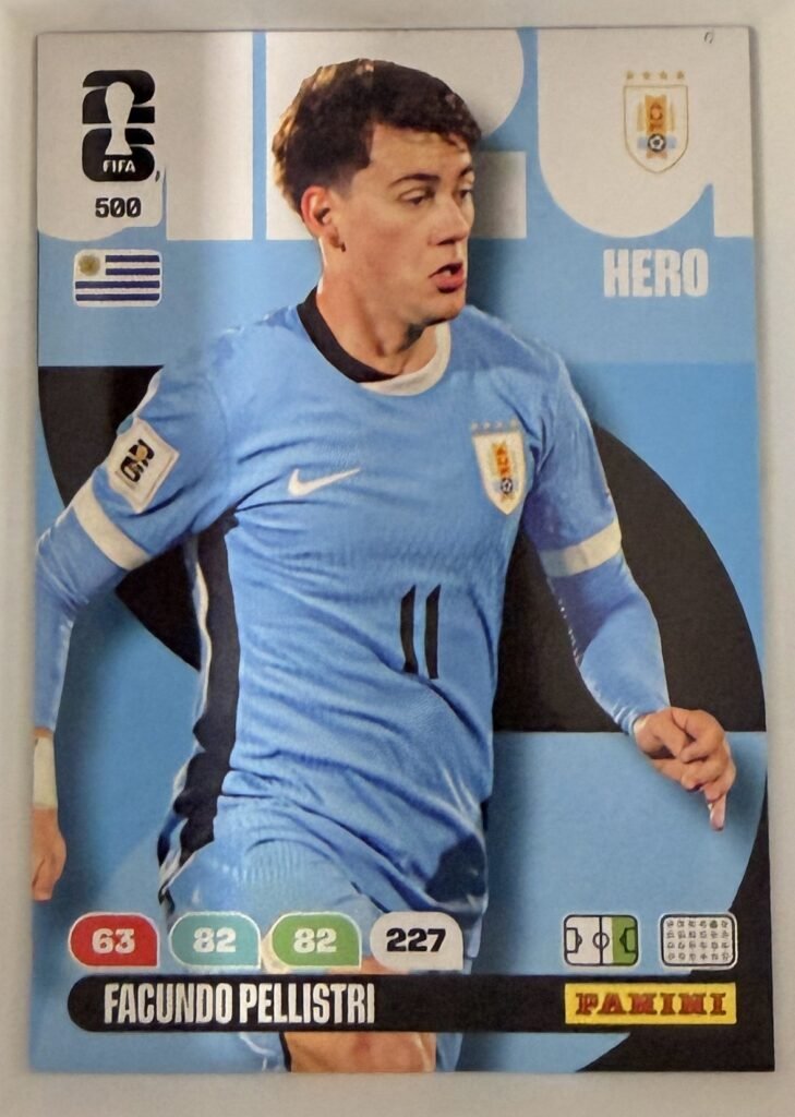 Facundo Pellistri HERO #500 – Panini Adrenalyn XL FIFA World Cup 2026