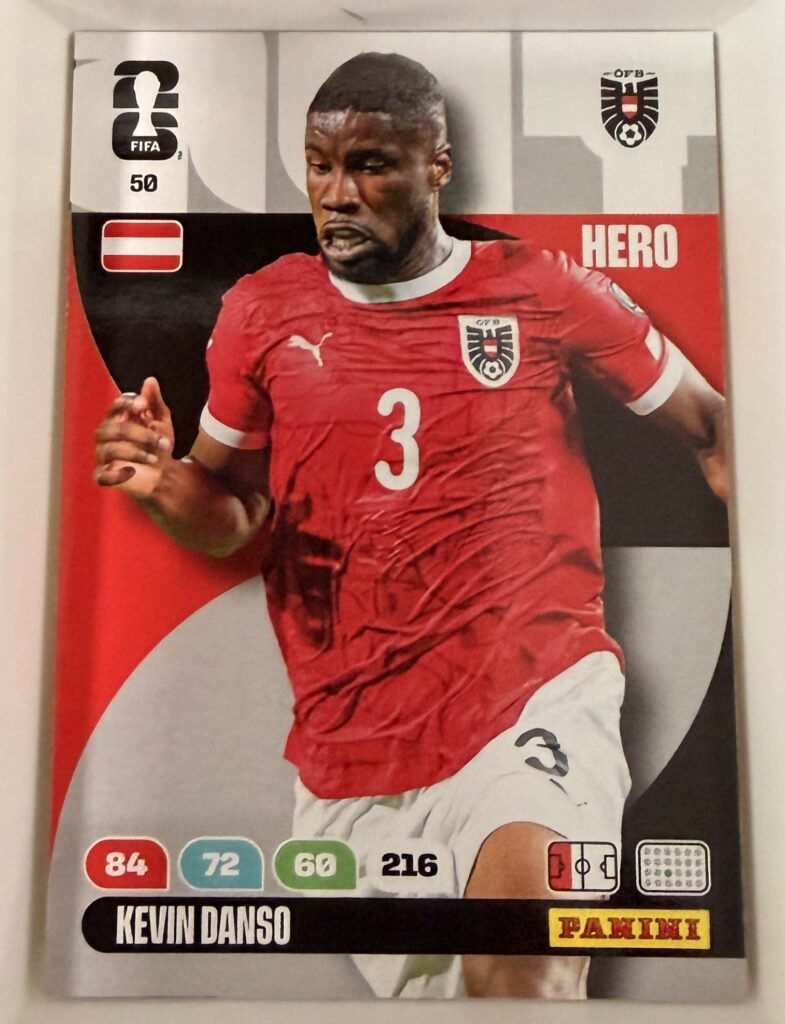 Kevin Danso HERO #50 – Panini Adrenalyn XL FIFA World Cup 2026