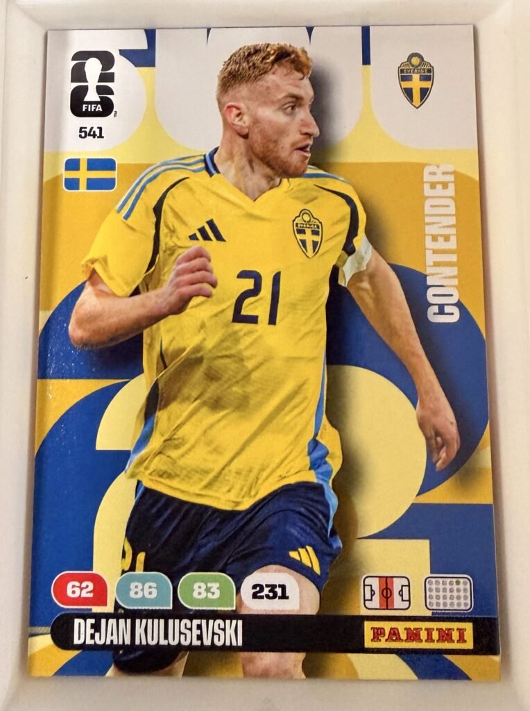 Dejan Kulusevski CONTENDER #541 – Panini Adrenalyn XL FIFA World Cup 2026