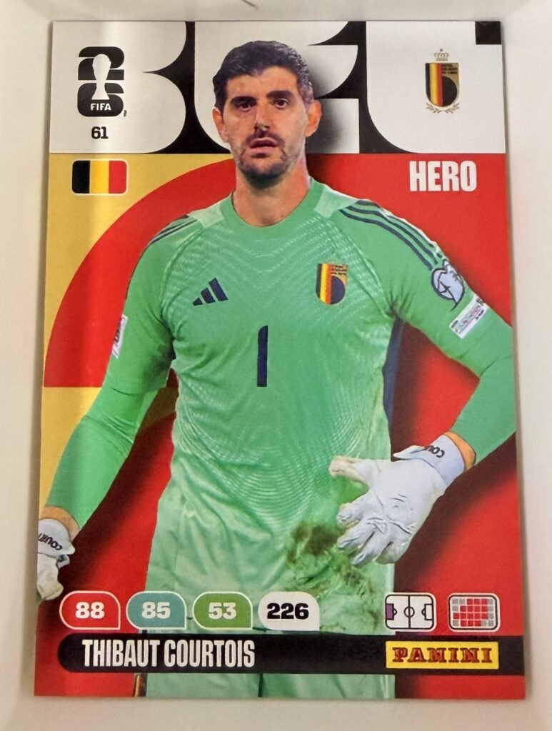 Thibaut Courtois HERO #61 – Panini Adrenalyn XL FIFA World Cup 2026