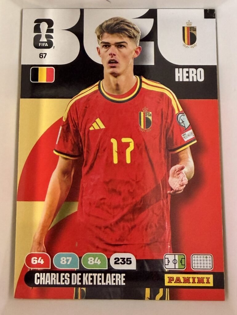Charles De Ketelaere HERO #67 – Panini Adrenalyn XL FIFA World Cup 2026