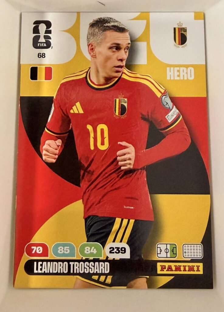 Leandro Trossard HERO #68 – Panini Adrenalyn XL FIFA World Cup 2026