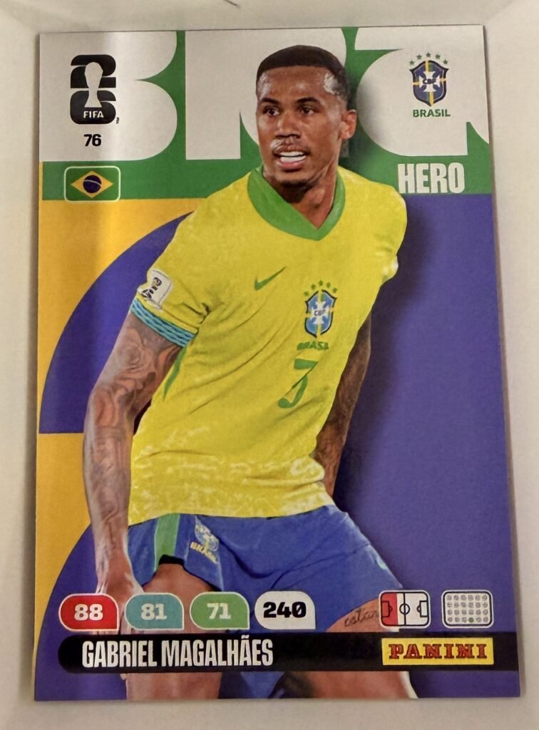 Gabriel Magalhães HERO #76 – Panini Adrenalyn XL FIFA World Cup 2026