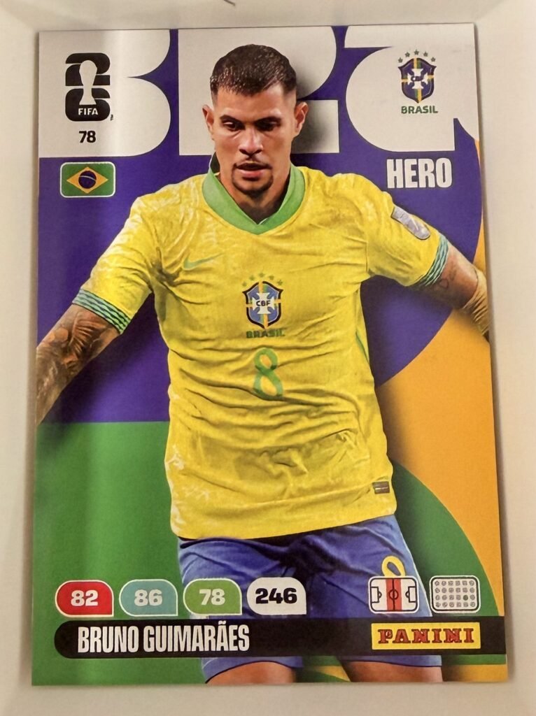 Bruno Guimarães HERO #78 – Panini Adrenalyn XL FIFA World Cup 2026