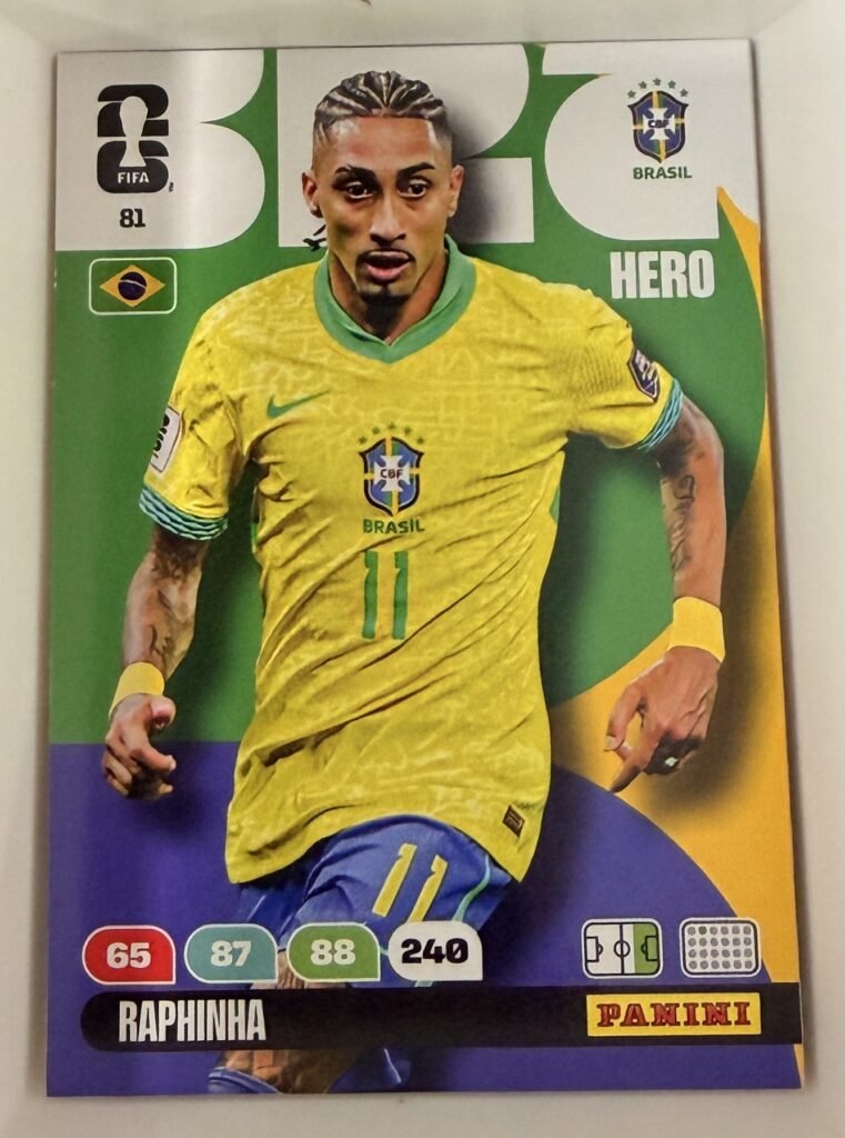 Raphinha HERO #81 – Panini Adrenalyn XL FIFA World Cup 2026