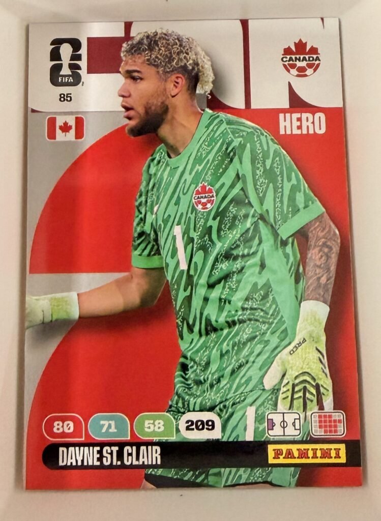 Dayne St. Clair HERO #85 – Panini Adrenalyn XL FIFA World Cup 2026
