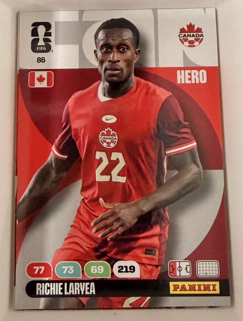 Richie Laryea HERO #86 – Panini Adrenalyn XL FIFA World Cup 2026