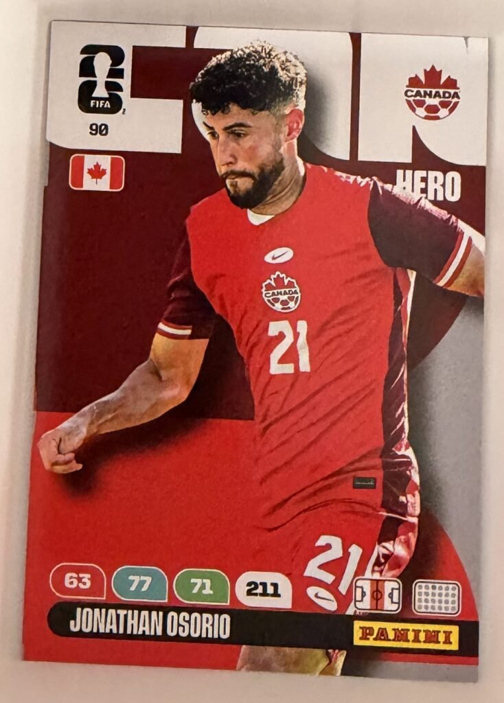 Jonathan Osorio HERO #90 – Panini Adrenalyn XL FIFA World Cup 2026