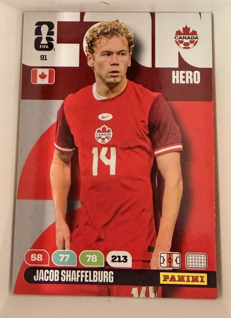 Jacob Shaffelburg HERO #91 – Panini Adrenalyn XL FIFA World Cup 2026