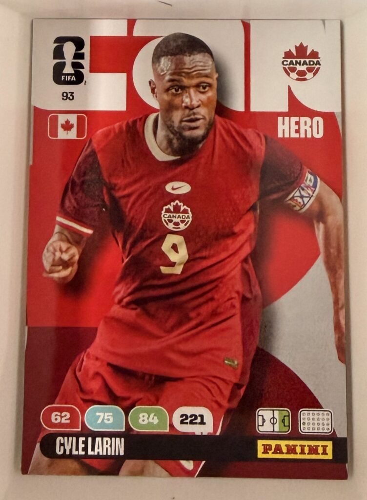 Cyle Larin HERO #93 – Panini Adrenalyn XL FIFA World Cup 2026