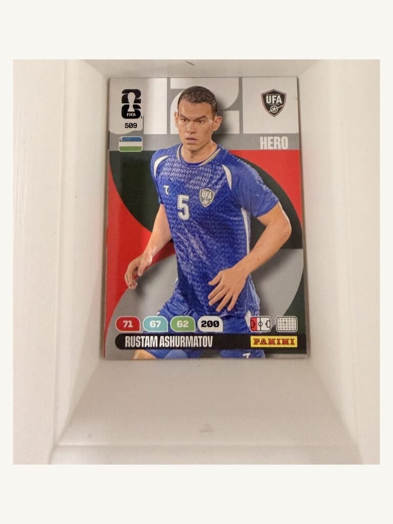 Rustam Ashurmatov #509 – Panini Adrenalyn XL FIFA World Cup 2026