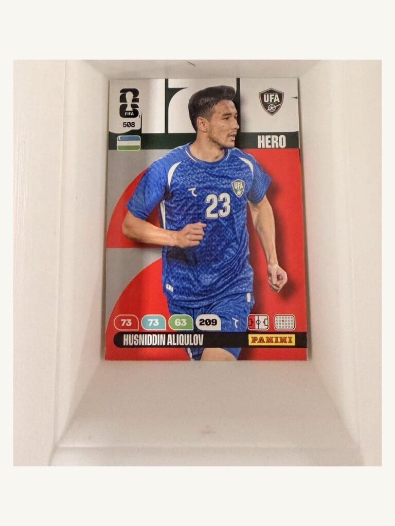 Husniddin Aliqulov #508 – Panini Adrenalyn XL FIFA World Cup 2026