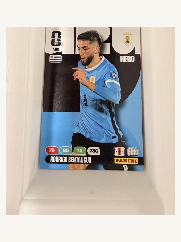 Rodrigo Bentancur #498 – Panini Adrenalyn XL FIFA World Cup 2026