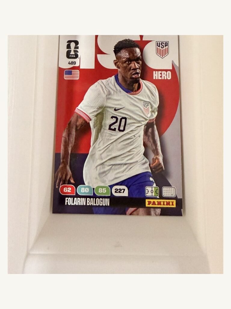 Folarin Balogun #489 – Panini Adrenalyn XL FIFA World Cup 2026