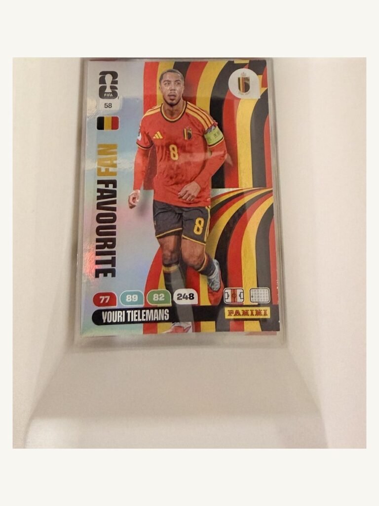 Youri Tielemans #58 – Panini Adrenalyn XL FIFA World Cup 2026