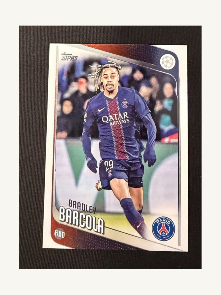Bradley Barcola #63 – TOPPS UEFA Club Competitions 2025–2026
